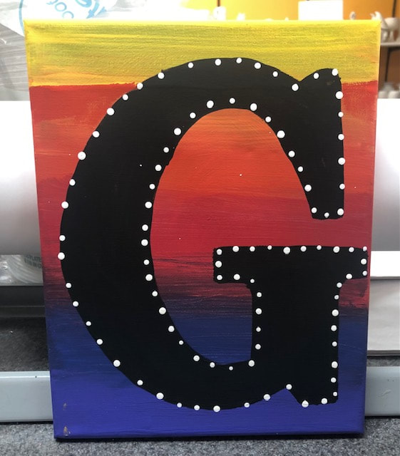 8x10 Your Own Letter Canvas